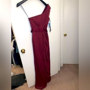 Vera Wang One Shoulder Bridesmaid Dress